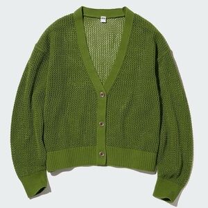 Uniqlo Mesh Long Sleeve Cardigan